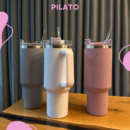Kubek PilatoCup 1200ml ze słomką