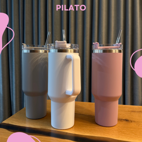 Kubek PilatoCup 1200ml ze słomką - obrazek 9