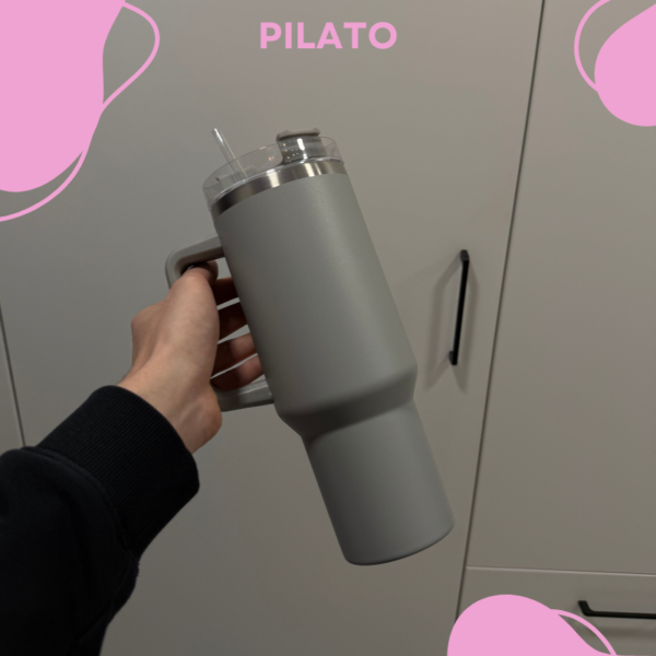Kubek PilatoCup 1200ml ze słomką - obrazek 3